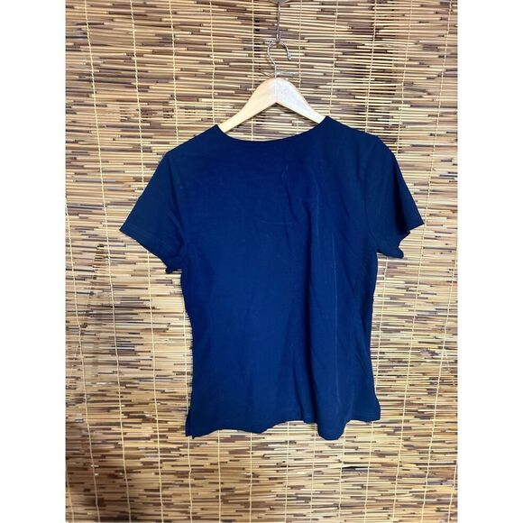 Betsey Johnson Scrub Top Medium (M) Navy Blue - Picture 2 of 5